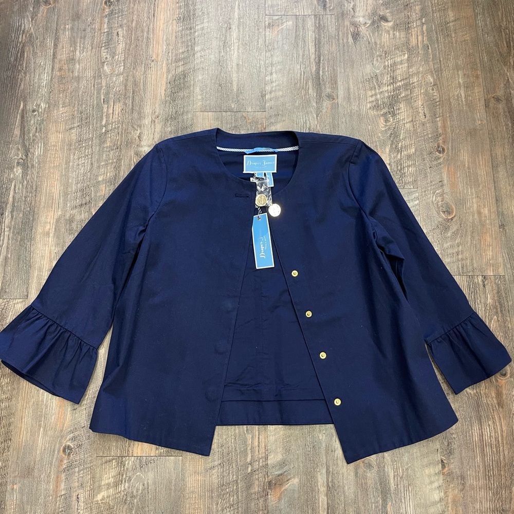 Peplum Sleeve Short Coat